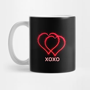 XOXO, hugs and kisses neon light sign Mug